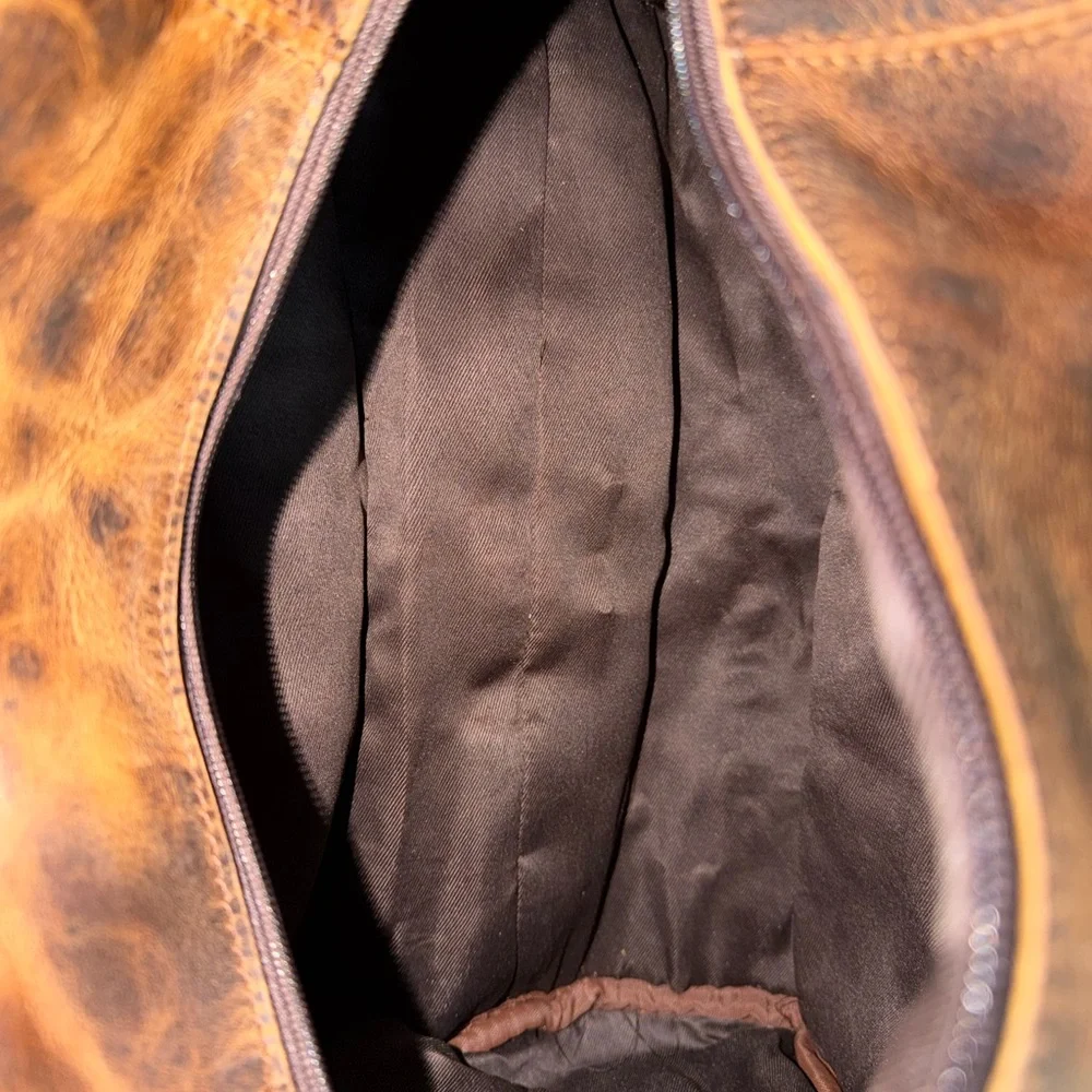Large Vintage Leather Men's Bag